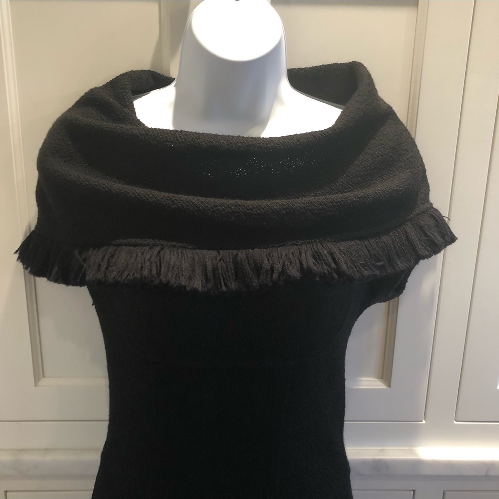 Tracy Reese Shawl Collar Black Dress - Picture 6 of 8